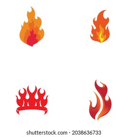 Fire Logo Template  Flame Clipart  Symbol  Icon Vector 