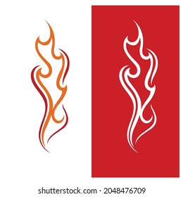 Símbolo del icono de la plantilla de logotipo de incendio 