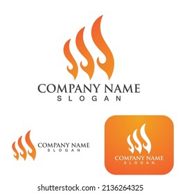 Fire Logo Template  Flame Clipart  Symbol  Icon Vector 