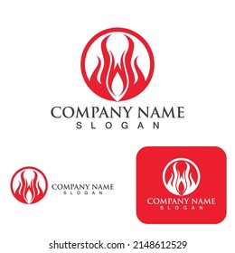 Fire Logo Template  Flame Clipart  Symbol  Icon Vector 