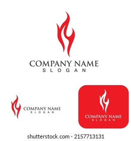 Fire Logo Template  Flame Clipart  Symbol  Icon Vector 