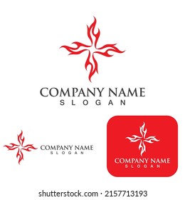 Fire Logo Template  Flame Clipart  Symbol  Icon Vector 