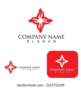 Fire Logo Template  Flame Clipart  Symbol  Icon Vector 