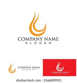 Fire Logo Template  Flame Clipart  Symbol  Icon Vector 