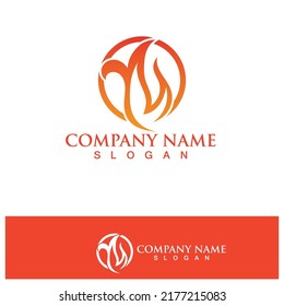 Fire Logo Template  Flame Clipart  Symbol  Icon Vector 