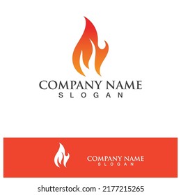 Símbolo del icono de la plantilla de logotipo de incendio 