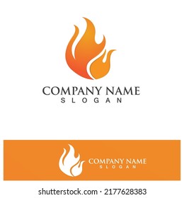 Símbolo del icono de la plantilla de logotipo de incendio 
