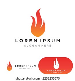Fire Logo Template  Flame Clipart  Symbol  Icon Vector 