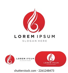 Fire Logo Template  Flame Clipart  Symbol  Icon Vector 