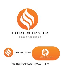 Fire Logo Template  Flame Clipart  Symbol  Icon Vector 
