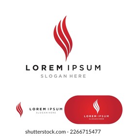 Fire Logo Template  Flame Clipart  Symbol  Icon Vector 