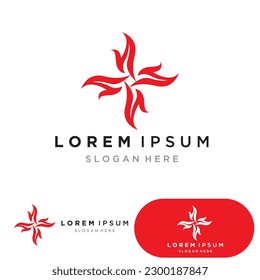 Fire Logo Template  Flame Clipart  Symbol  Icon Vector 