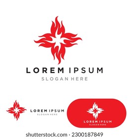 Fire Logo Template  Flame Clipart  Symbol  Icon Vector 