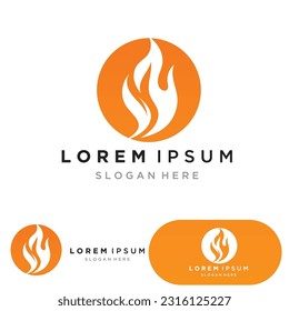 Fire Logo Template  Flame Clipart  Symbol  Icon Vector 