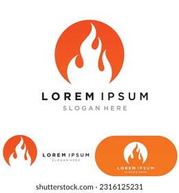 Fire Logo Template  Flame Clipart  Symbol  Icon Vector 