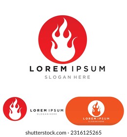 Fire Logo Template  Flame Clipart  Symbol  Icon Vector 