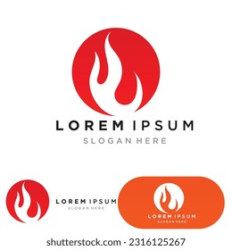 Fire Logo Template  Flame Clipart  Symbol  Icon Vector 