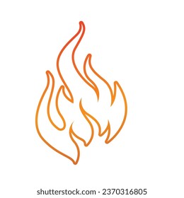 Fire Logo Template  Flame Clipart  Symbol  Icon Vector 