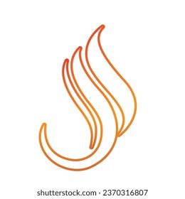 Vorlage für Feuerlogos, Bildzeichen Symbol für Feuerzeichen, Vektorsymbol 