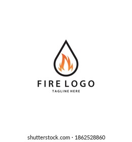 Fire logo template vector icon design