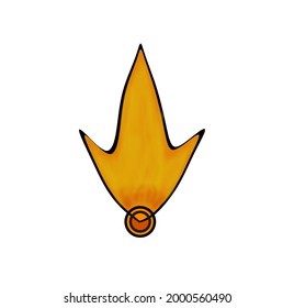 Fire logo with three different angles
