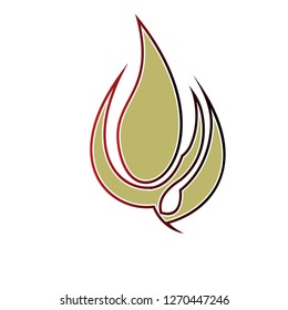 fire logo with unique character