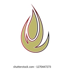 fire logo with unique character