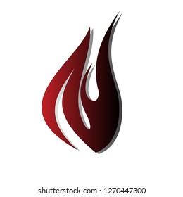 fire logo with unique character
