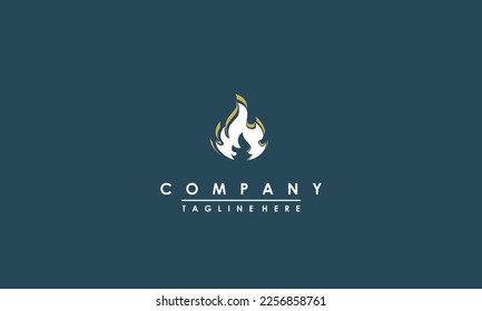 fire logo with a unique mix of colors and styles. very suitable for camping equipment or t-shirt design.