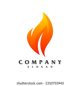 fire logo vector