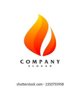fire logo vector