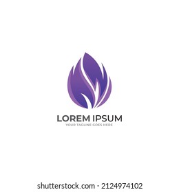 Fire Logo vector design Logo Icons Template.