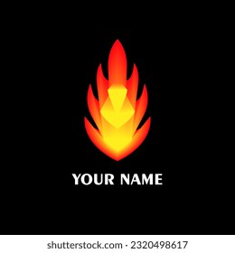 Fire logo vector design is suitable for companies that share the same theme