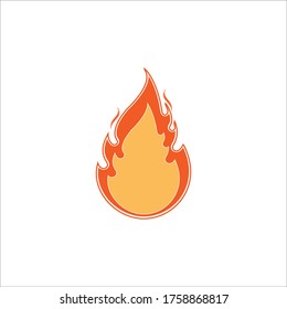 fire logo vector design template