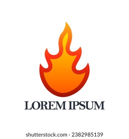 Fire logo vector. Element logo vector.