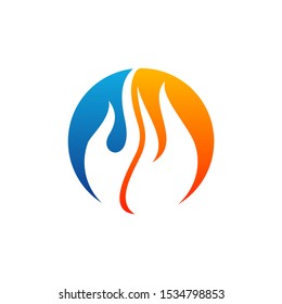 Fire logo Vector. Flame Logo Design Template. Icon Symbol