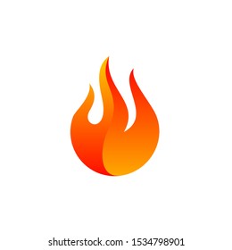 Fire logo Vector. Flame Logo Design Template. Icon Symbol