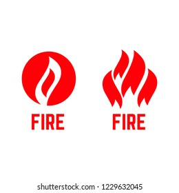 Fire logo vector. flame and fire vector symbol