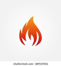 fire logo vector icon