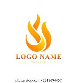 Feuerlogos, Vektorsymbol-Konzept