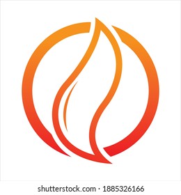 Fire Logo vector icon illustration design template - Vector