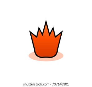 Fire logo. Vector Illustration