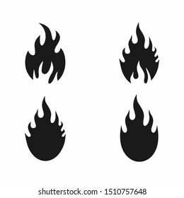 Fire logo vector Illustration design template - Vector