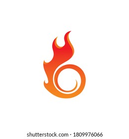 Plantilla de diseño de ilustración de vector de logotipo de incendio