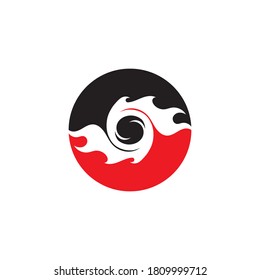 Fire logo vector illustration design template