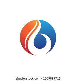 Fire logo vector illustration design template