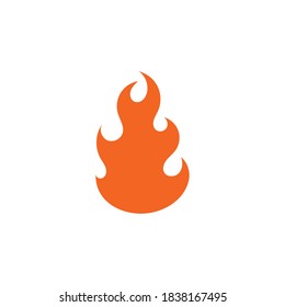 Fire logo vector illustration design template