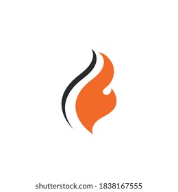 Plantilla de diseño de ilustración de vector de logotipo de incendio