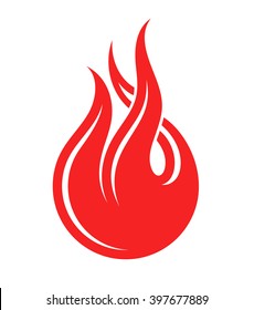 Fire. Logo. Vector illustration EPS