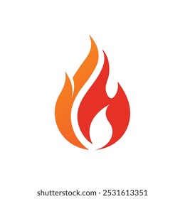 Fire Logo vector illustration. This is a Editable vector file.